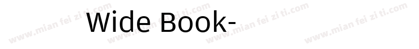 ヒカリ角ゴ Wide Book字体转换
